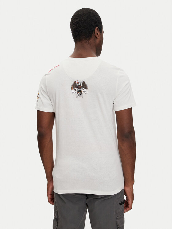 Brave Soul Brave Soul T-krekls MTS-149DYLAN Écru Regular Fit