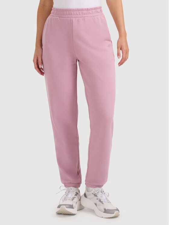 4F 4F Completo felpa, body e pantalone tuta 4FRAW25TTROF1613-56S Rosa Regular Fit