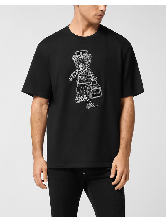 PHILIPP PLEIN PHILIPP PLEIN T-Shirt 27061 Czarny Regular Fit