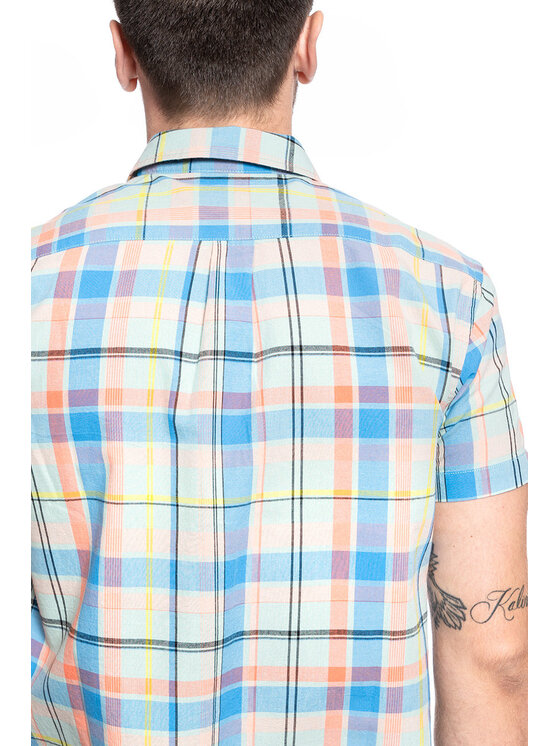 Wrangler Wrangler Camicia SS 1 PKT SHIRT Blu Regular Fit