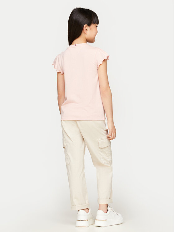 Tommy Hilfiger Tommy Hilfiger Тишърт Essential KG0KG07052 Розов Regular Fit