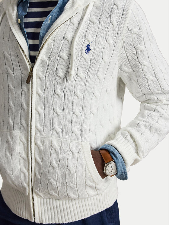 Polo Ralph Lauren Polo Ralph Lauren Pulover 710B18057004 Bela Regular Fit
