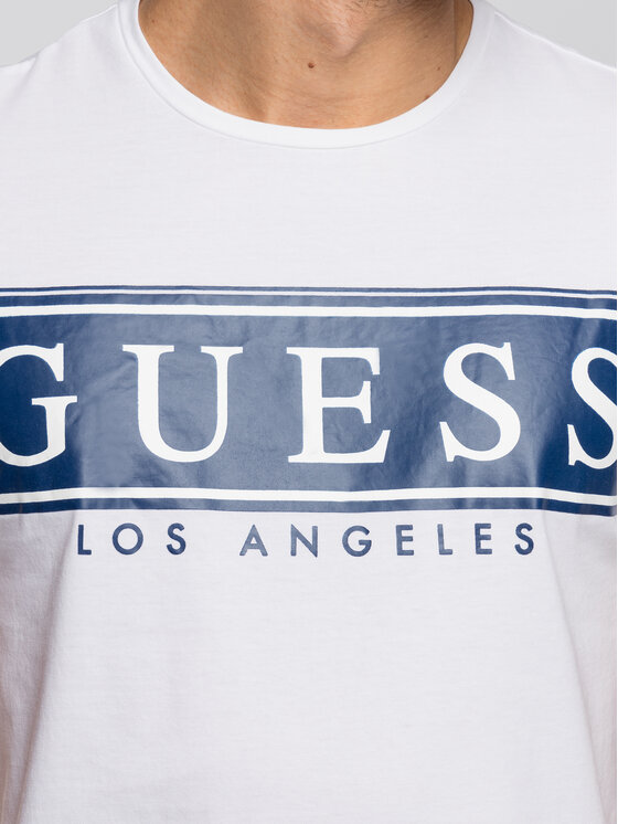 Guess Guess Тишърт M93I49 K8HM0 Бял Slim Fit