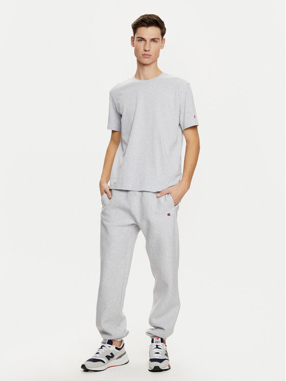Champion Champion Тишърт 220713 Сив Regular Fit