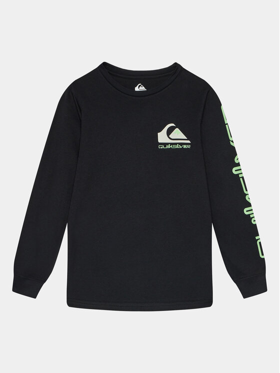 Quiksilver Blúzka Omnilogo Tees EQBZT04665 Čierna Regular Fit