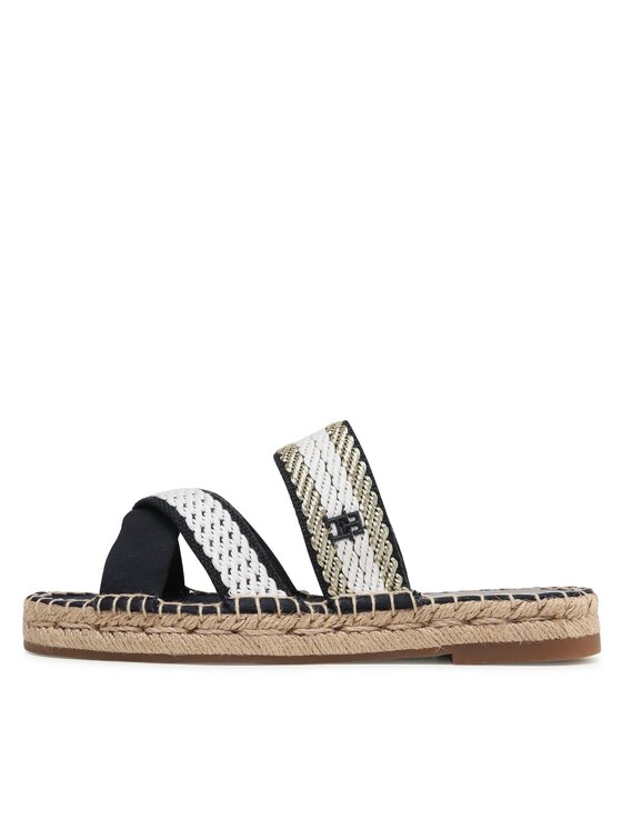 Tommy Hilfiger Tommy Hilfiger Espadrile Golden Webbing Sandal FW0FW07096 Bleumarin