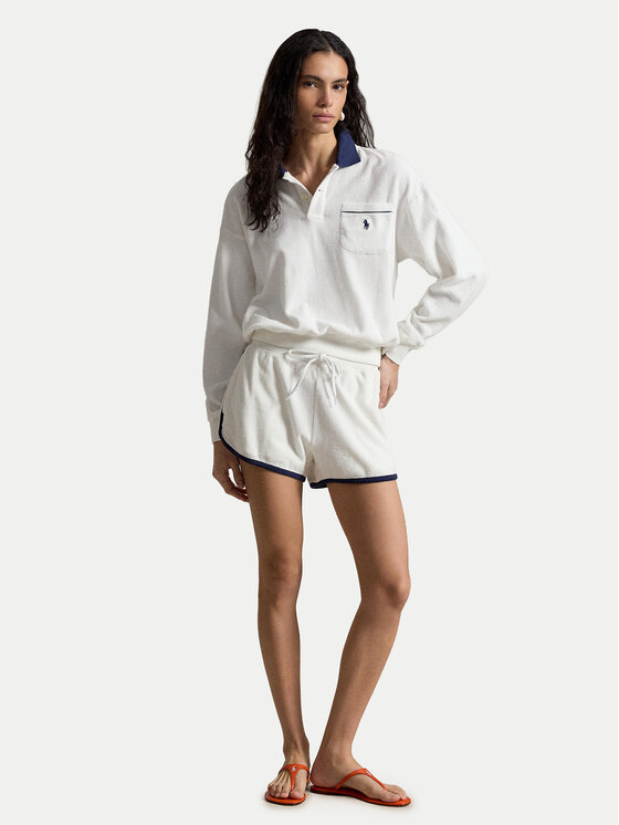 Polo Ralph Lauren Polo Ralph Lauren Džemperis 211A12737002 Balta Relaxed Fit