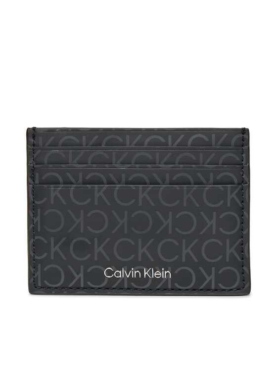 Calvin Klein Etui pentru carduri Rubberized Cardholder 6Cc K50K511256 Negru