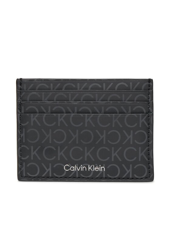 Calvin Klein Calvin Klein Kreditinių kortelių dėklas Rubberized Cardholder 6Cc K50K511256 Juoda