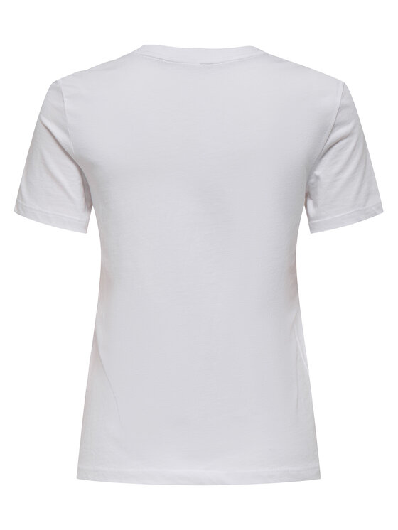 ONLY ONLY Tričko Fun Life 15349901 Biela Regular Fit