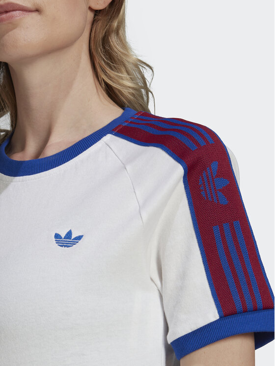 adidas adidas Тишърт Tape HL9172 Бял Regular Fit