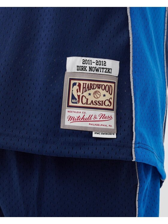 Mitchell & Ness Mitchell & Ness Smanicato NBA SWINGMAN DALLAS MAVERICKS DIRK NOWITZKI Blu Regular Fit
