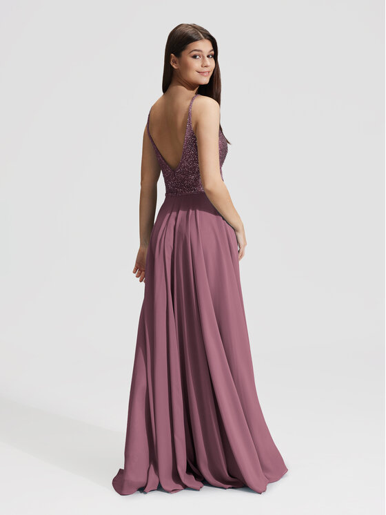 Hey Kyla Hey Kyla Abendkleid 5AC105HK Violett Regular Fit