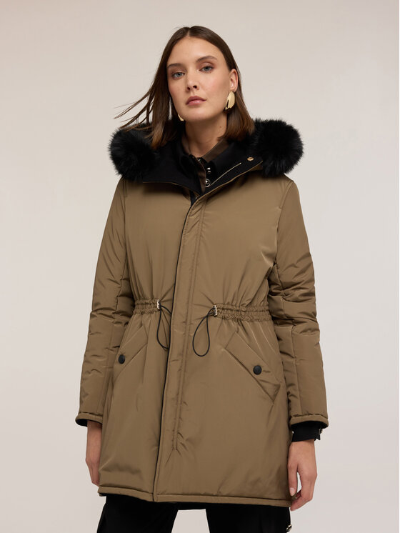 Motivi Motivi Giubbotto piumino F004Q000726N015 Verde Regular Fit