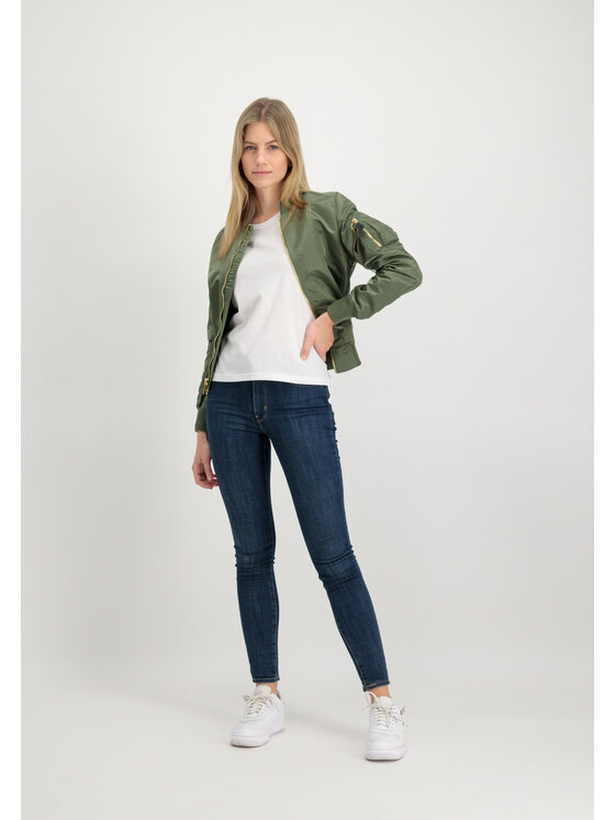 Alpha Industries Alpha Industries Kurtka bomber MA-1 VF Light Bomber Jacket Women Złoto bicolour Slim Fit