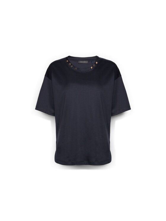 Elena Mirò Elena Mirò T-Shirt G065Z000583N034 Niebieski Regular Fit