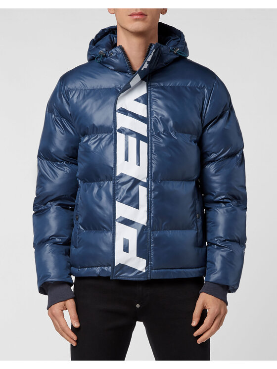 PHILIPP PLEIN PHILIPP PLEIN Vatovaná bunda 361 Světle modrá Regular Fit