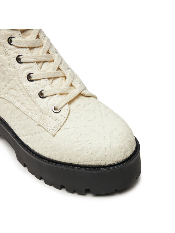 Guess Guess Šnurovacia obuv Vaires FLTSOM FAL10 Biela