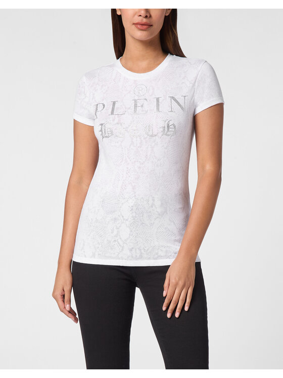PHILIPP PLEIN PHILIPP PLEIN T-shirt 20063 Bianco Skin Tight Fit