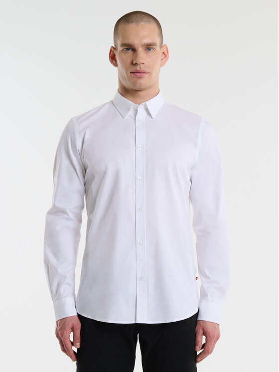 BIG STAR BIG STAR Koszula NISSIP Biały Slim Fit