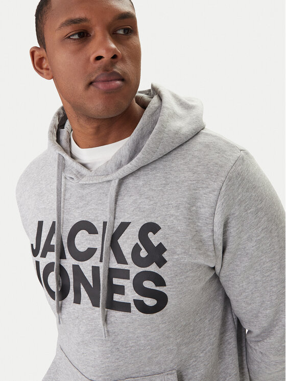 Jack & Jones Jack & Jones Mikina Corp Logo 12152840 Šedá Regular Fit