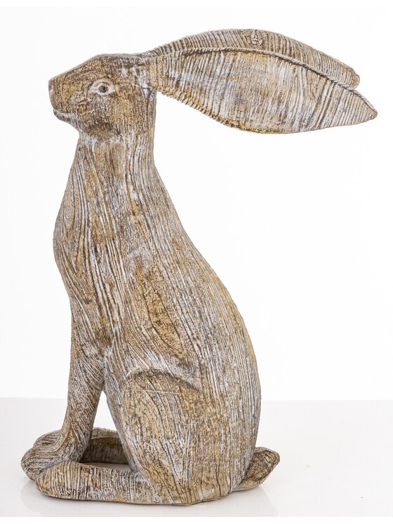 MIAhome MIAhome Figurka królik 22x8,5x17 cm LEONIO-2 Brązowy