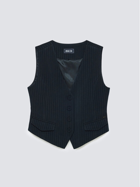 BIG STAR BIG STAR Kamizelka ELVIA Granatowy Slim Fit