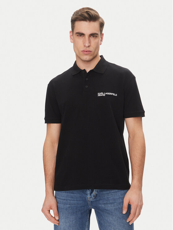 KARL LAGERFELD KARL LAGERFELD Polo A2M17094 Crna Regular Fit