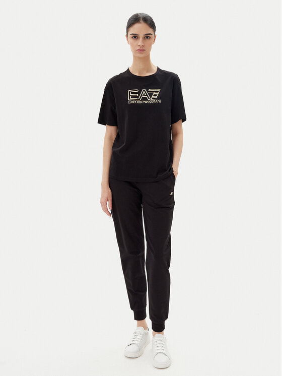 EA7 Emporio Armani EA7 Emporio Armani Majica 7W000098 AF12503 MC004 Črna Loose Fit
