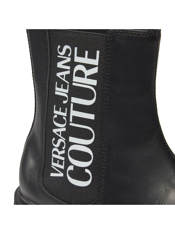 Versace Jeans Couture Versace Jeans Couture Kotníková obuv s elastickým prvkem 75YA3S47 Černá