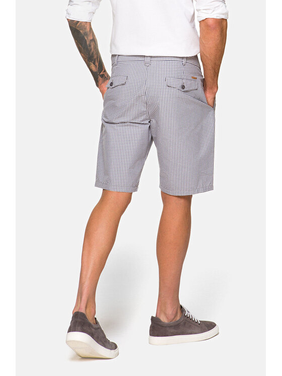 Lancerto Lancerto Szorty materiałowe Borneo Szary Regular Fit