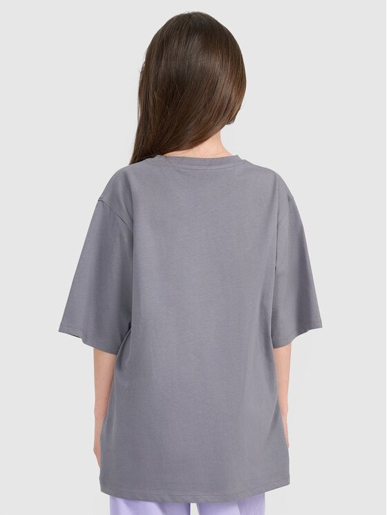 4F 4F T-Shirt 4FJRAW25TTSHF3197-22S Czarny Oversize