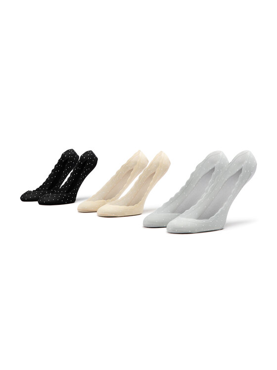 Jenny Fairy Jenny Fairy 3er-Set Damen Sneakersocken 4WB-009-SS23 Schwarz