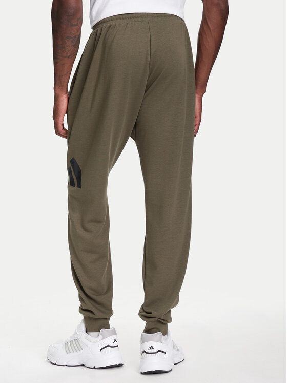 adidas adidas Donji dio trenerke Essentials Big Logo JE8970 Kaki Regular Fit