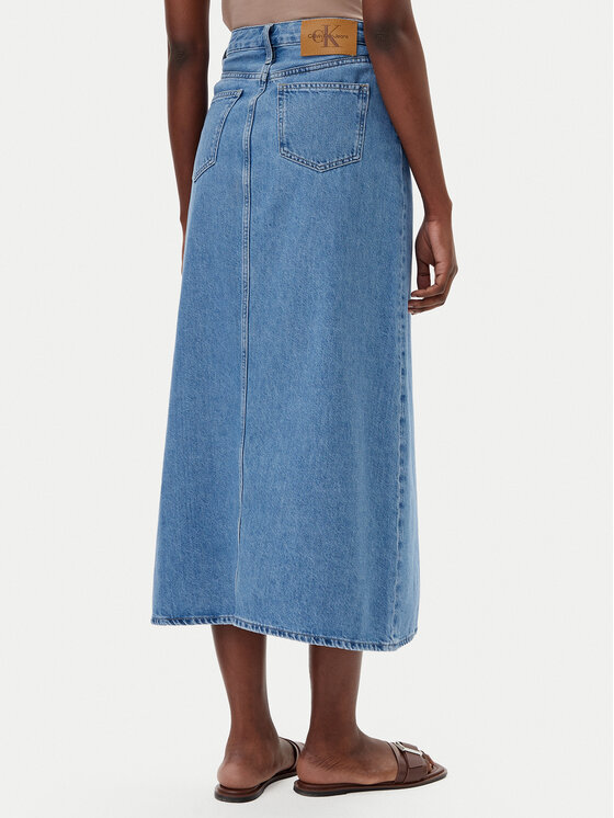 Calvin Klein Jeans Calvin Klein Jeans Džínová sukně J20J225192 Modrá Regular Fit