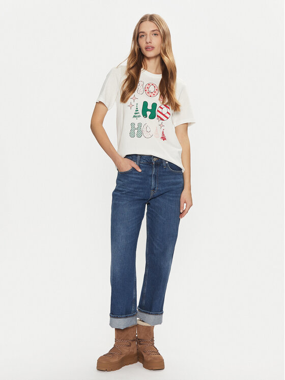 ONLY ONLY Tričko Rosie 15332339 Biela Regular Fit