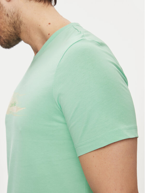 Calvin Klein Calvin Klein T-Shirt Brush Logo K10K113113 Zelená Regular Fit