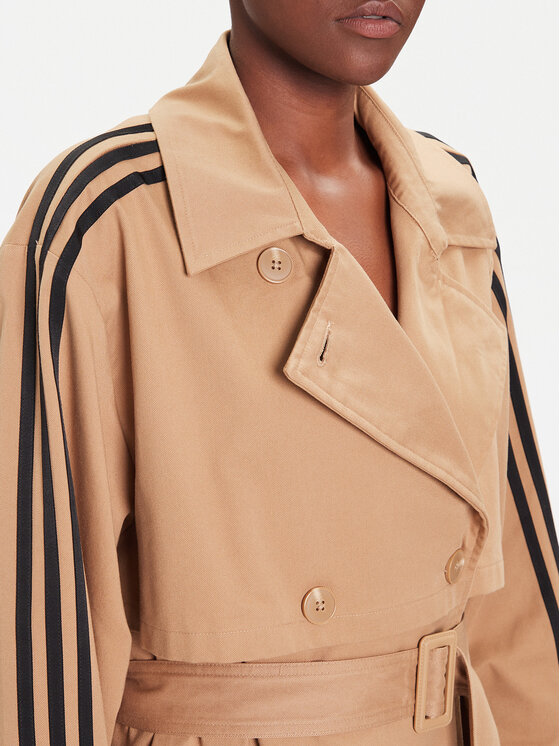 adidas adidas Trenčas adicolor JW2663 Smėlio Loose Fit