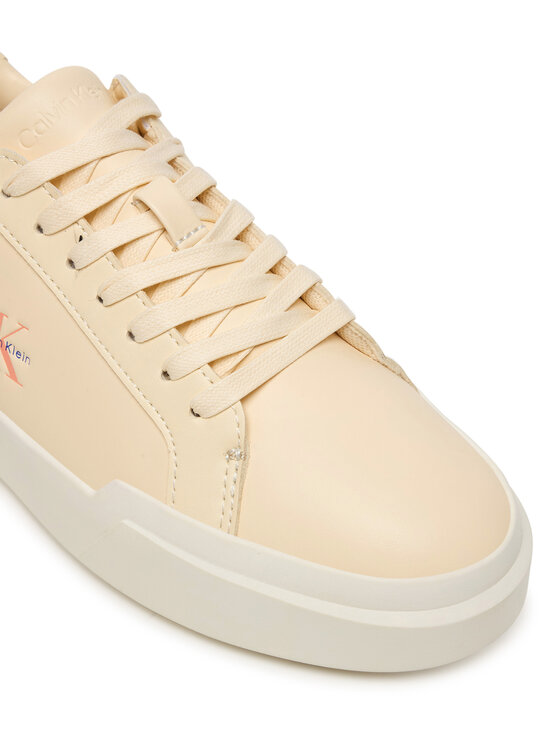 Calvin Klein Calvin Klein Sneakers Chunky Cupsole Laceup Lth Ml YW0YW01947 Creme