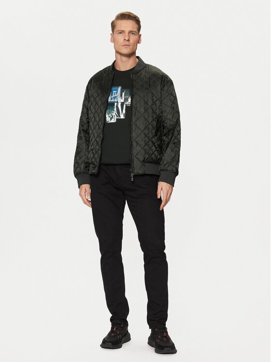 Armani Exchange Armani Exchange Kurtka bomber XM000137 AF11895 UB001 Czarny Regular Fit