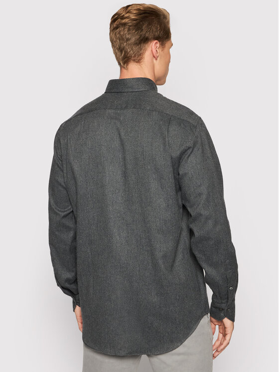 Camicia 612261 7635 Grigio Fitted Fit