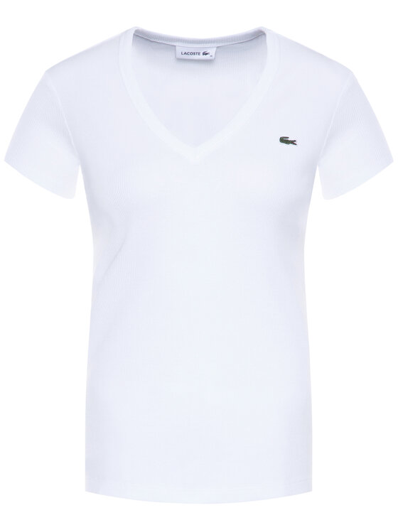 Lacoste Lacoste Футболка TF5457 Білий Slim Fit