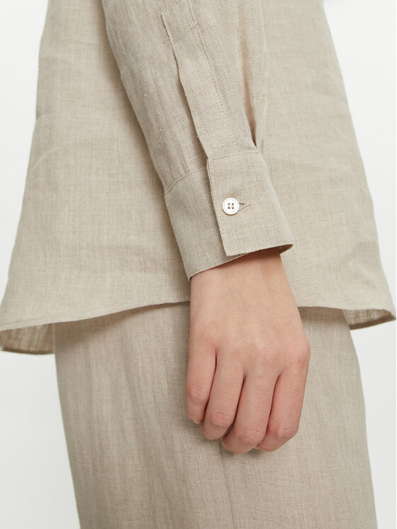 Marella Marella Camicia Alcide 2413111142 Écru Regular Fit