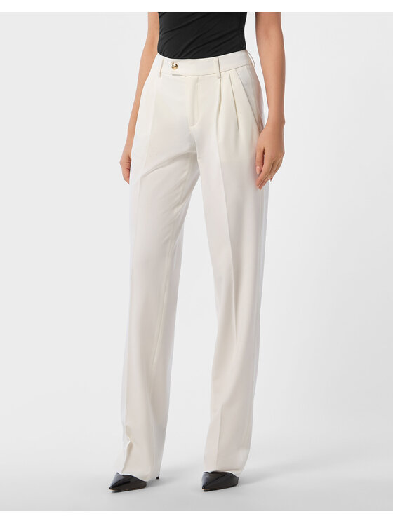 PHILIPP PLEIN PHILIPP PLEIN Spodnie materiałowe 24587 Biały Regular Fit