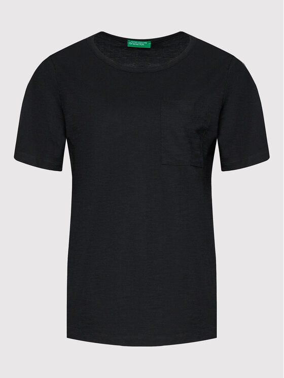 United Colors Of Benetton United Colors Of Benetton T-shirt 3BVXE18A0 Crna Relaxed Fit