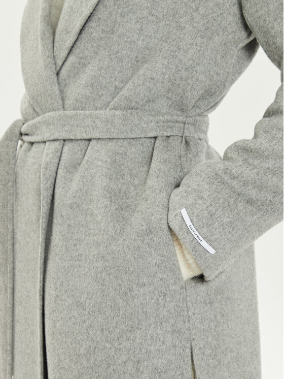 Marella Marella Cappotto di lana Ardenza 2423016031 Grigio Regular Fit