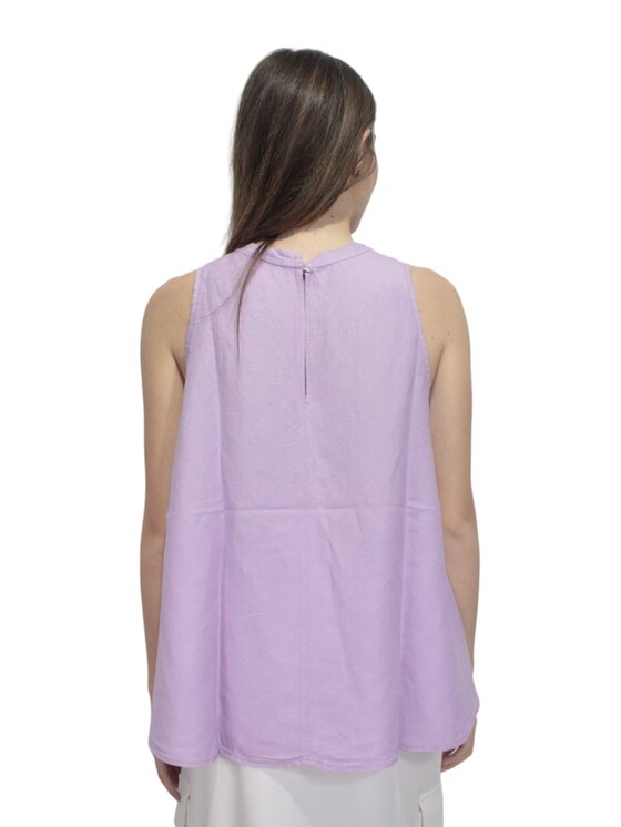 SUN68 SUN68 Canottiera q-roa-31771 Viola Regular Fit