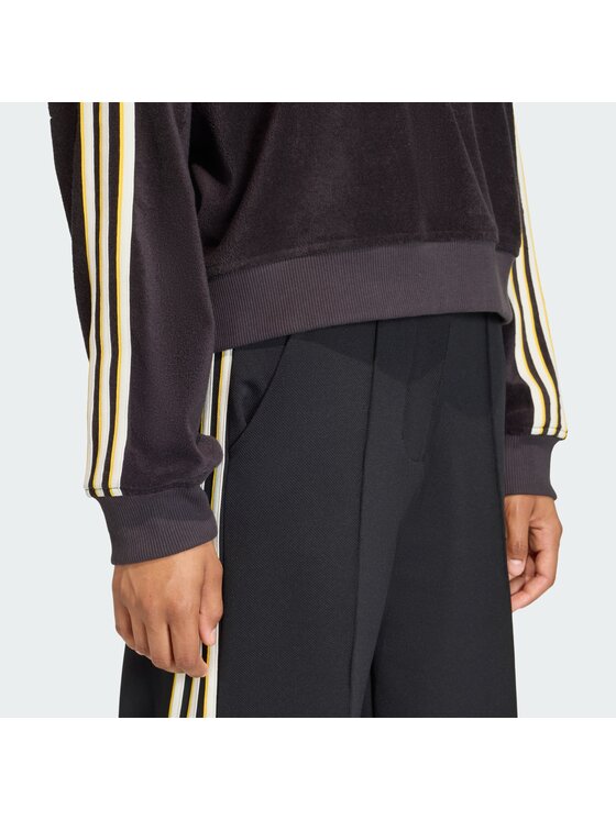 adidas adidas Džemperis ar kapuci Terry Towel KD1402 Melns Oversize