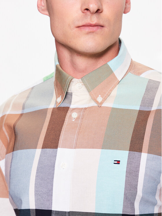 Tommy Hilfiger Tommy Hilfiger Košulja Oxford Tartan MW0MW30667 Šarena Regular Fit