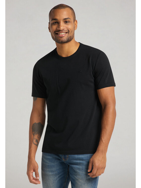 Mustang Mustang T-shirt ALEX C EMBROIDERY Nero Regular Fit